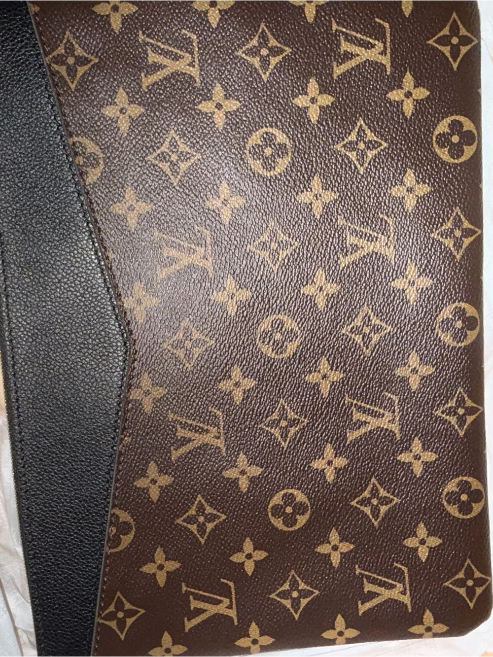 Louis Vuitton Brown & Black Monogram Messenger Bag